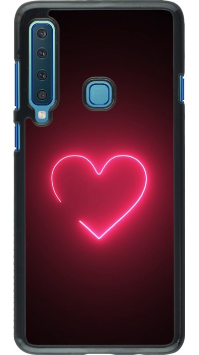 Coque Samsung Galaxy A9 - Valentine 2023 single neon heart