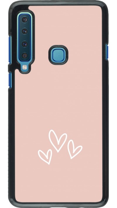 Samsung Galaxy A9 Case Hülle - Valentine 2023 three minimalist hearts