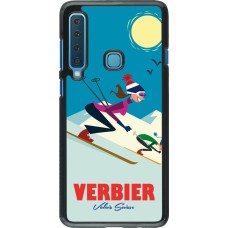 Samsung Galaxy A9 Case Hülle - Verbier Ski Downhill