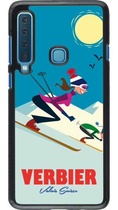 Samsung Galaxy A9 Case Hülle - Verbier Ski Downhill