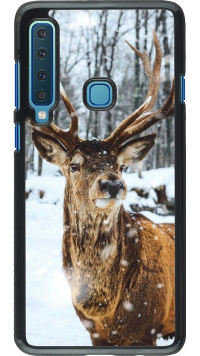 Coque Samsung Galaxy A9 - Winter 22 Cerf sous la neige