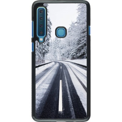 Samsung Galaxy A9 Case Hülle - Winter 22 Snowy Road