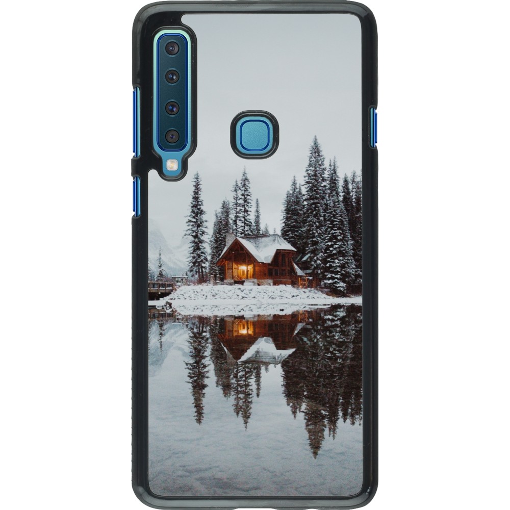 Coque Samsung Galaxy A9 - Winter 25 Winter house forest afternoon