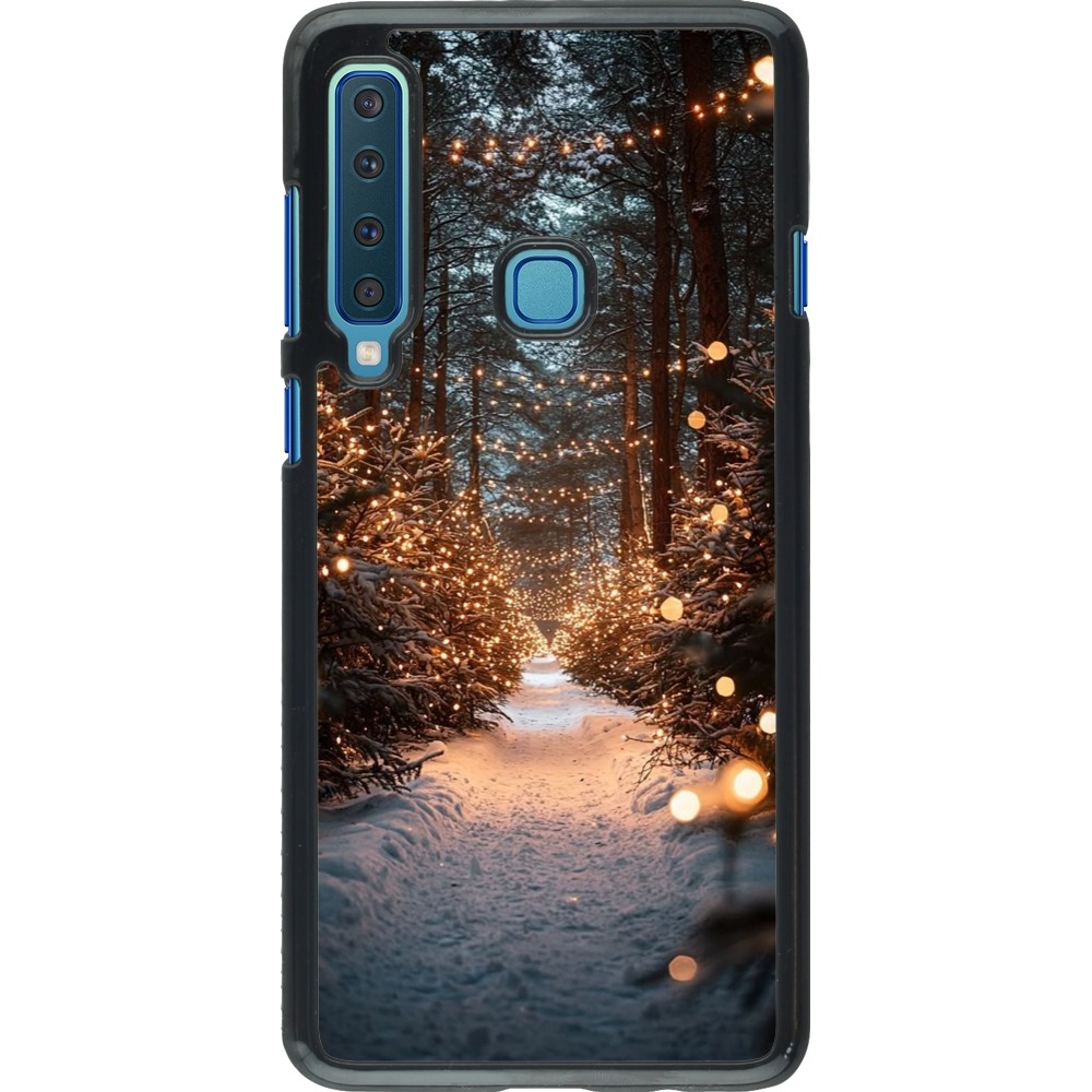 Coque Samsung Galaxy A9 - Winter 25 Winter snowy road