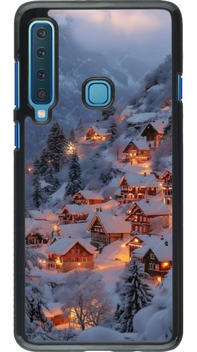 Coque Samsung Galaxy A9 - Winter 25 Winter snowy village