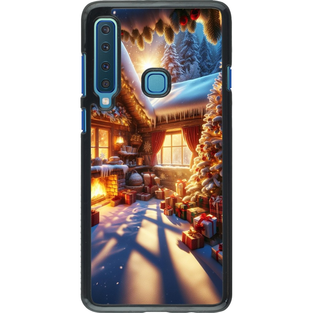 Samsung Galaxy A9 Case Hülle - Weihnachten Chalet Feerie