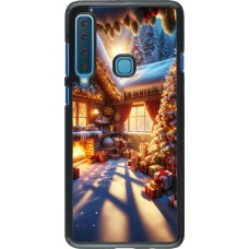 Samsung Galaxy A9 Case Hülle - Weihnachten Chalet Feerie