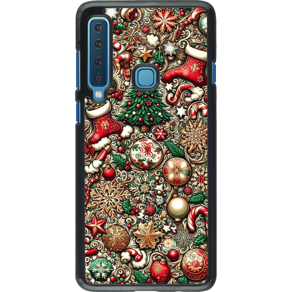 Samsung Galaxy A9 Case Hülle - Weihnachten 2023 Mikromuster