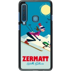 Samsung Galaxy A9 Case Hülle - Zermatt Ski Downhill