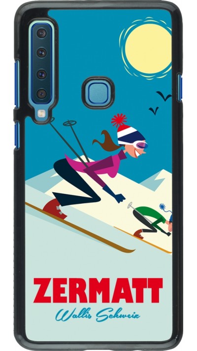 Samsung Galaxy A9 Case Hülle - Zermatt Ski Downhill