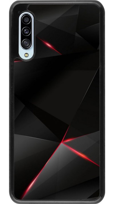 Hülle Samsung Galaxy A90 5G - Black Red Lines