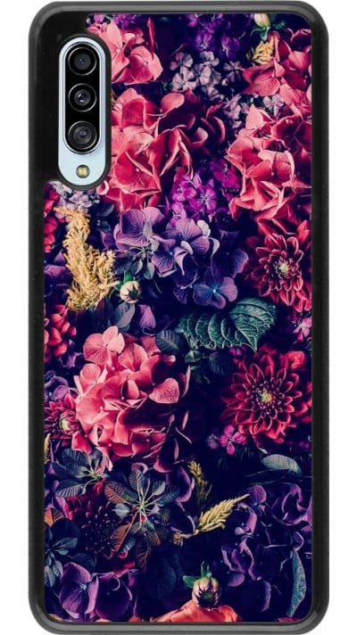 Hülle Samsung Galaxy A90 5G - Flowers Dark