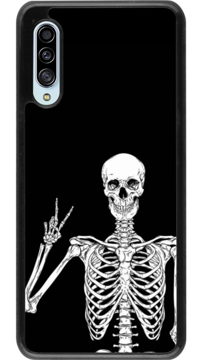 Samsung Galaxy A90 5G Case Hülle - Halloween 2023 peace skeleton
