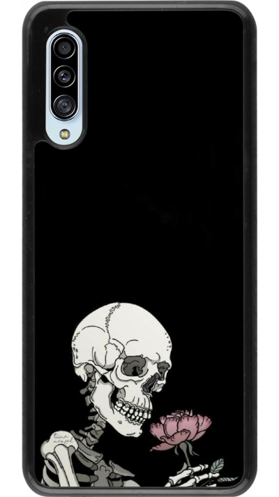 Samsung Galaxy A90 5G Case Hülle - Halloween 2023 rose and skeleton