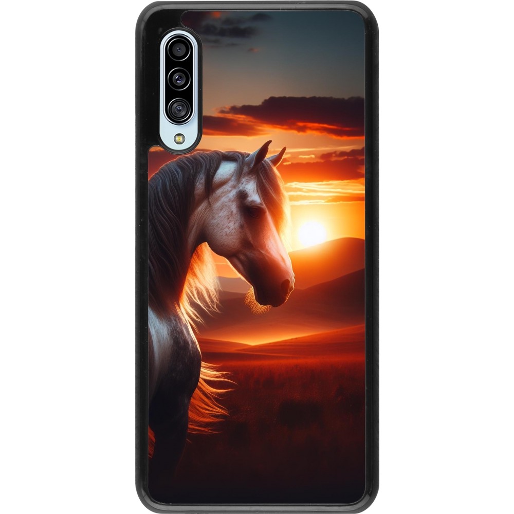 Samsung Galaxy A90 5G Case Hülle - Majestätischer Sonnenuntergang Pferd
