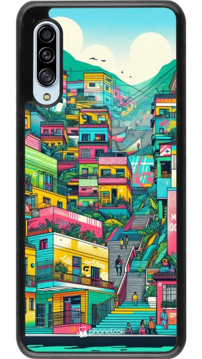 Samsung Galaxy A90 5G Case Hülle - Medellin Comuna 13 Kunst