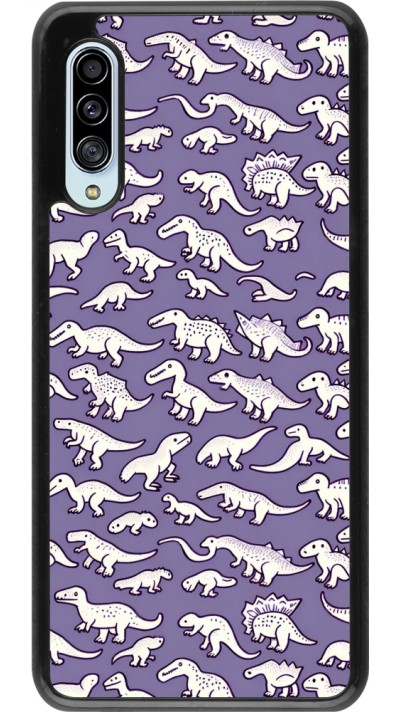 Samsung Galaxy A90 5G Case Hülle - Mini-Dino-Muster violett