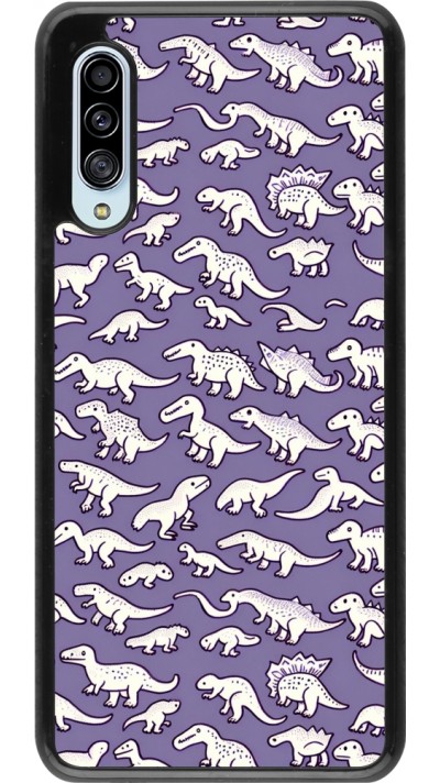 Coque Samsung Galaxy A90 5G - Mini dino pattern violet