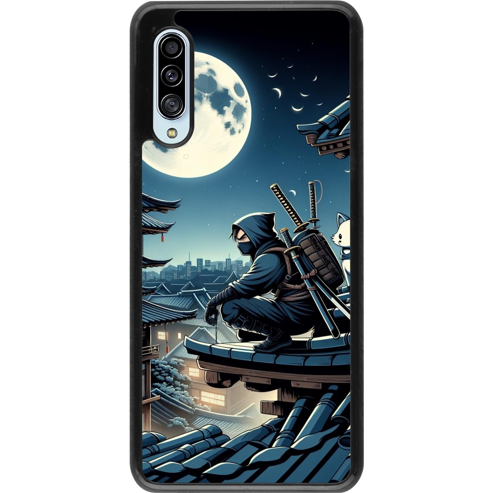 Samsung Galaxy A90 5G Case Hülle - Ninja unter dem Mond
