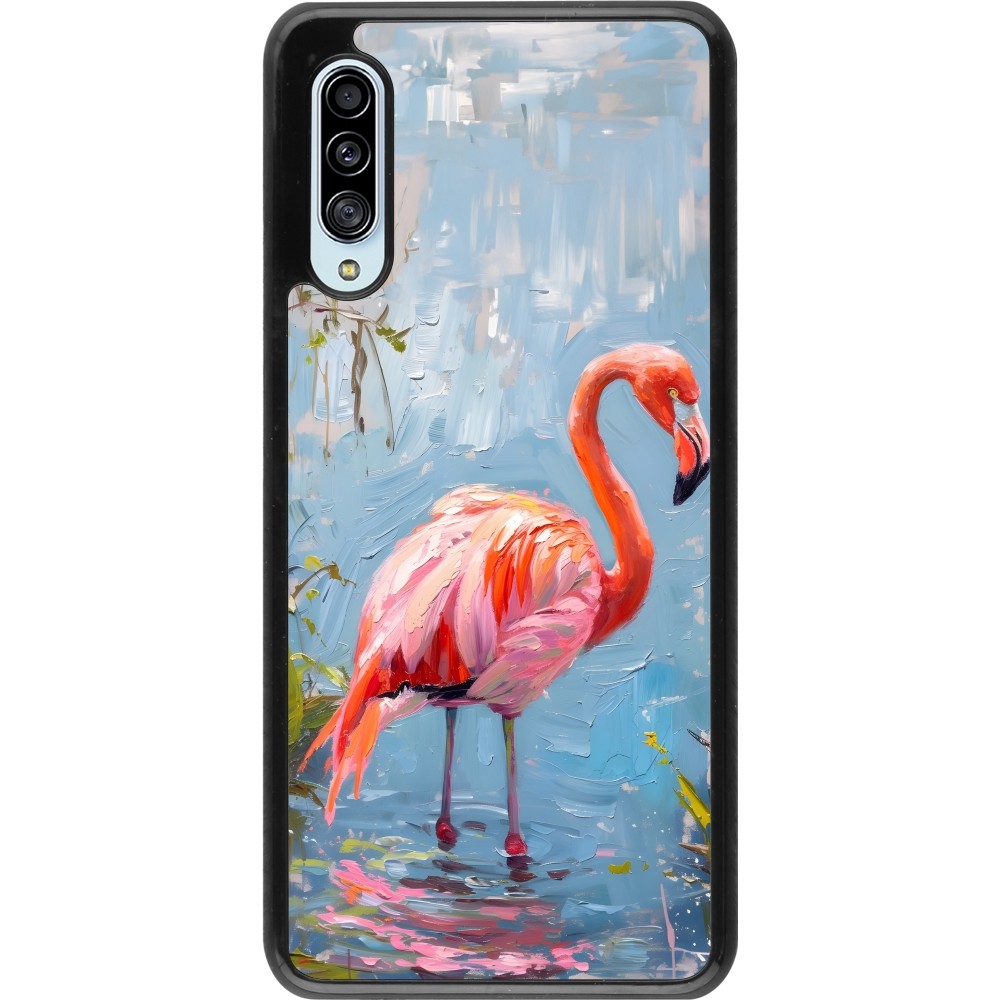 Samsung Galaxy A90 5G Case Hülle - Paint Flamingo