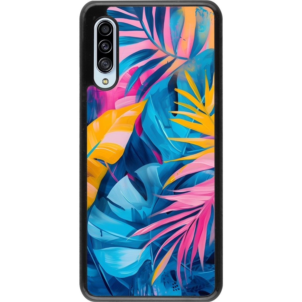 Samsung Galaxy A90 5G Case Hülle - Palms Blue