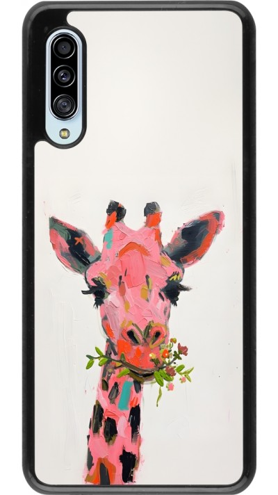 Samsung Galaxy A90 5G Case Hülle - Pink Girafe Paint