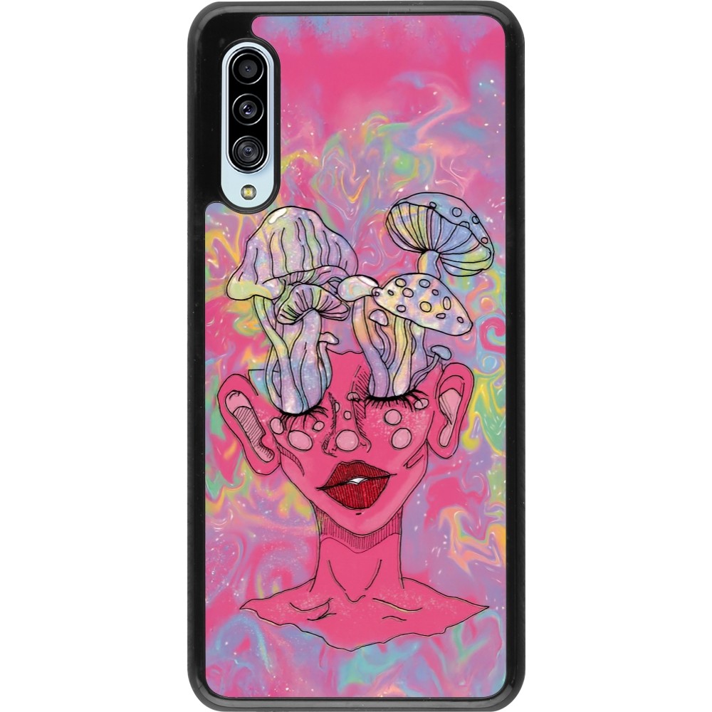 Coque Samsung Galaxy A90 5G - Psychedelic pink mushroom