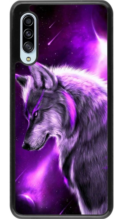 Hülle Samsung Galaxy A90 5G - Purple Sky Wolf