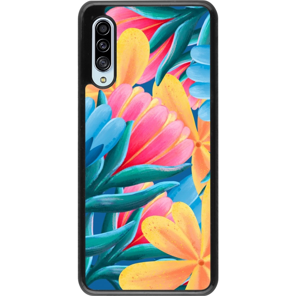 Samsung Galaxy A90 5G Case Hülle - Spring 23 colorful flowers