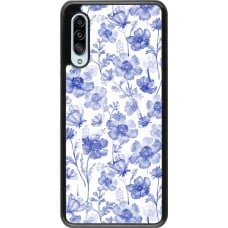 Samsung Galaxy A90 5G Case Hülle - Spring 23 watercolor blue flowers