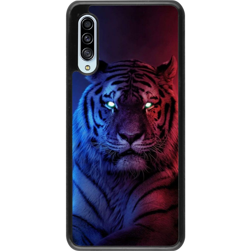 Coque Samsung Galaxy A90 5G - Tiger Blue Red