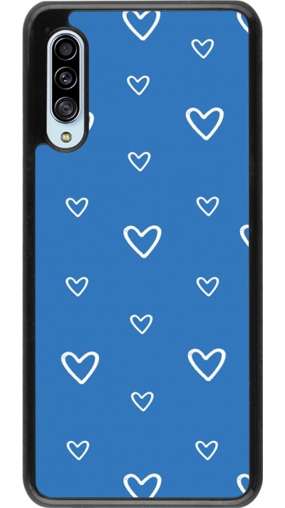 Coque Samsung Galaxy A90 5G - Valentine 2023 blue hearts