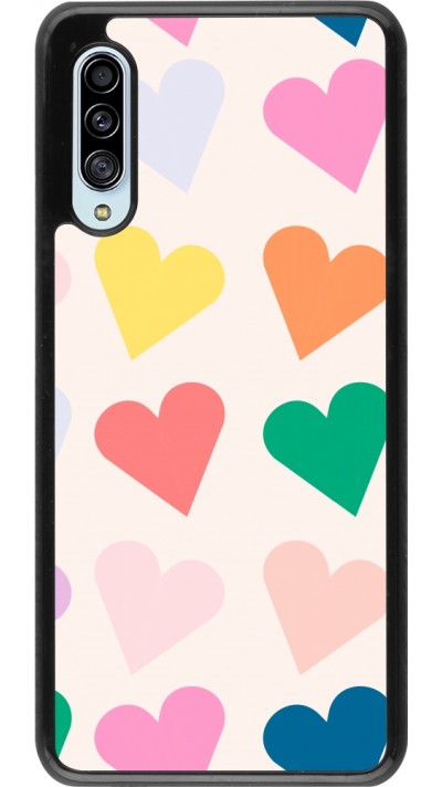 Coque Samsung Galaxy A90 5G - Valentine 2023 colorful hearts