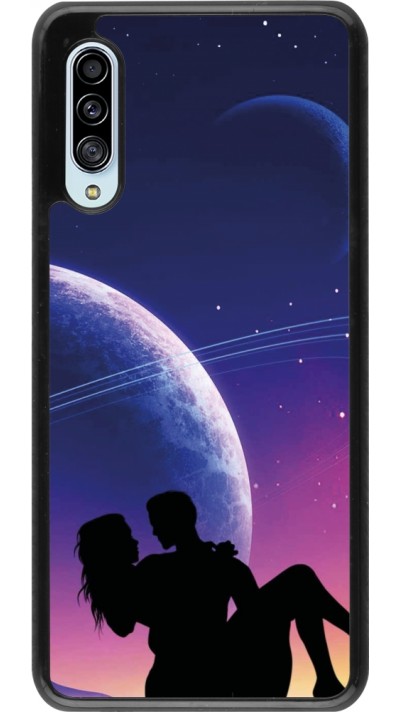 Coque Samsung Galaxy A90 5G - Valentine 2023 couple love to the moon