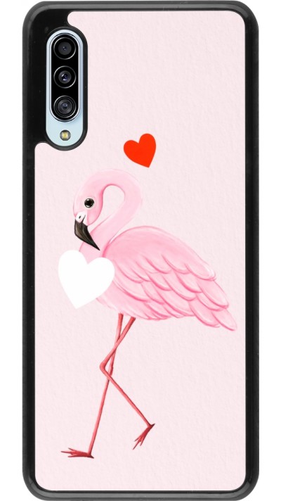 Coque Samsung Galaxy A90 5G - Valentine 2023 flamingo hearts