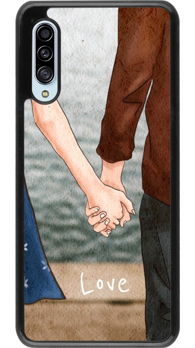 Coque Samsung Galaxy A90 5G - Valentine 2023 lovers holding hands