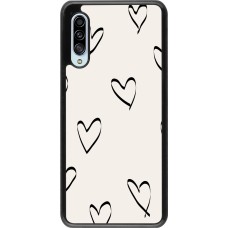 Samsung Galaxy A90 5G Case Hülle - Valentine 2023 minimalist hearts