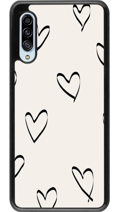 Coque Samsung Galaxy A90 5G - Valentine 2023 minimalist hearts