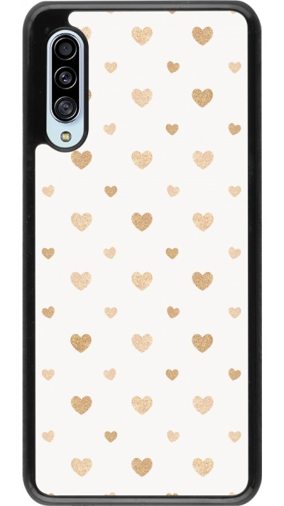 Coque Samsung Galaxy A90 5G - Valentine 2023 multiple gold hearts