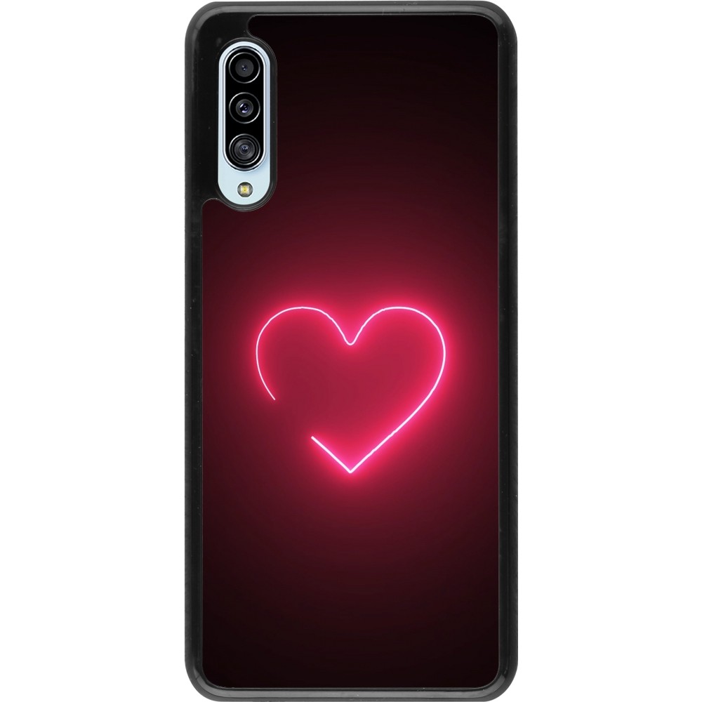 Samsung Galaxy A90 5G Case Hülle - Valentine 2023 single neon heart