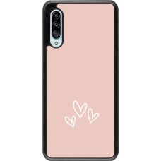 Coque Samsung Galaxy A90 5G - Valentine 2023 three minimalist hearts