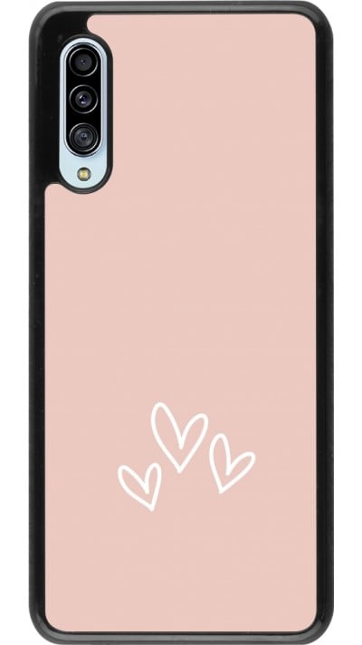 Coque Samsung Galaxy A90 5G - Valentine 2023 three minimalist hearts