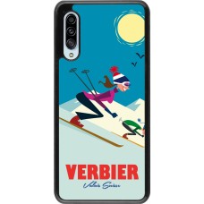 Samsung Galaxy A90 5G Case Hülle - Verbier Ski Downhill