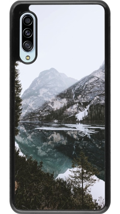 Coque Samsung Galaxy A90 5G - Winter 22 snowy mountain and lake