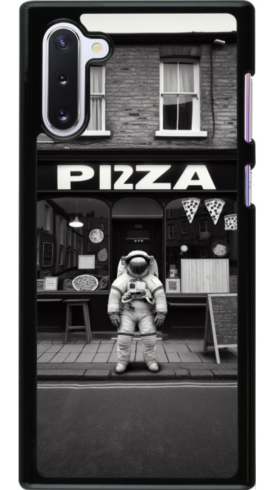 Coque Samsung Galaxy Note 10 - Astronaute devant une Pizzeria