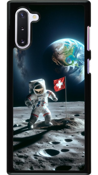 Coque Samsung Galaxy Note 10 - Astro Suisse sur lune