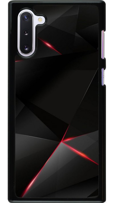 Coque Samsung Galaxy Note 10 - Black Red Lines