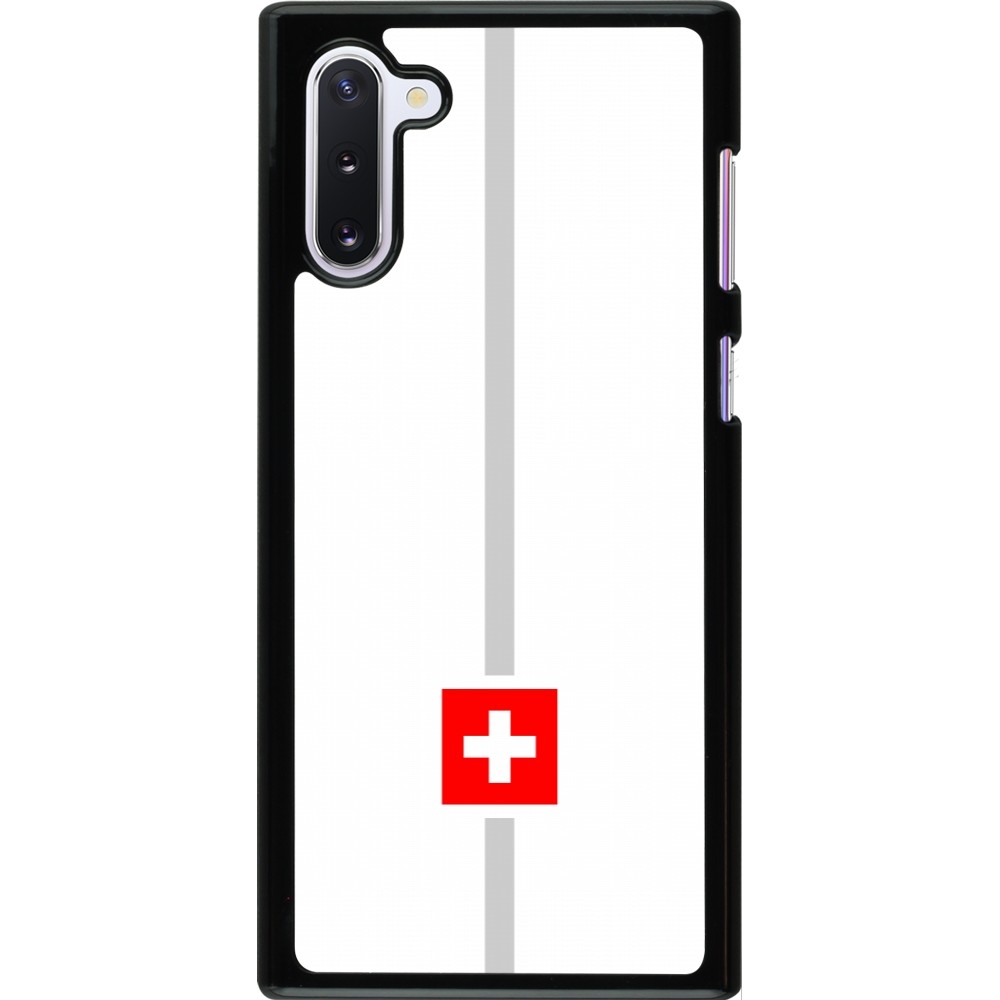 Samsung Galaxy Note 10 Case Hülle - Kanton CH weiss