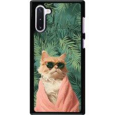 Samsung Galaxy Note 10 Case Hülle - Cat Summer Palms