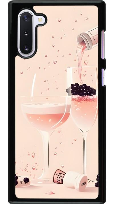 Samsung Galaxy Note 10 Case Hülle - Champagne Pouring Pink